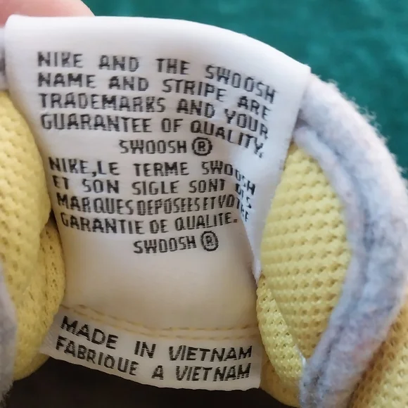 Nike Air Force One Yellow and White Sneakers - Picture 6 of 6